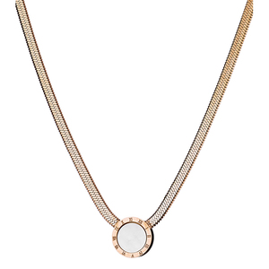 Womens necklace  steel 316 L rose-gold Art 07132