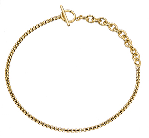 Womens necklace  steel 316 L gold Art 07110