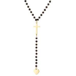  Γυναικείο κολιέ ατσάλι 316L χρυσό με σταυρό Art 07207G