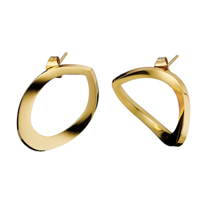  Γυναικεία σκουλαρίκια ατσάλι 316L χρυσό Art 02148