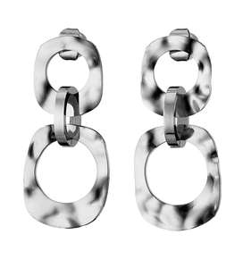 Steel earring 316L silver
