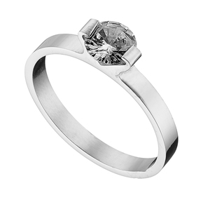 Women's ring 02451 steel 316L silver