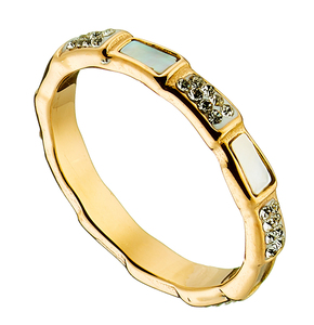 Women's ring 02452 steel 316L gold