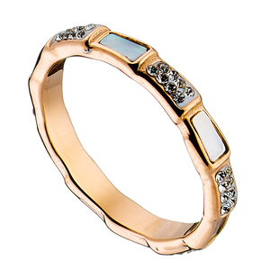 Women's ring 02452 steel 316L rose gold