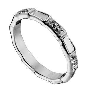 Women's ring 02452 steel 316L silver