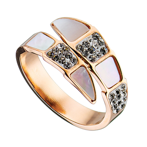 Γυναικείο δαχτυλίδι ατσάλι 316L ροζ χρυσό Art 02455