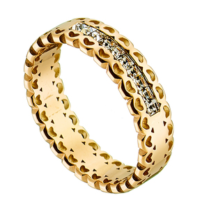 Γυναικείο δαχτυλίδι ατσάλι 316L χρυσό Art 02457