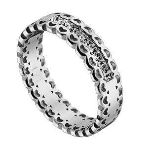 Γυναικείο δαχτυλίδι ατσάλι 316L ασημί Art 02457