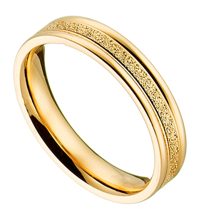 Γυναικείο δαχτυλίδι βέρα ατσάλι 316L χρυσό Art 02462