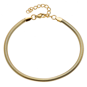 Steel foot chain 316L in gold colour