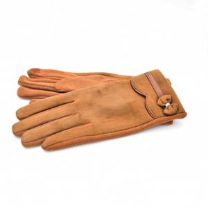 Γυναικεία γάντια Verde κωδ. 02-474 κάμελ