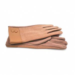 Γυναικεία γάντια πλεκτά μπεζ Verde κωδ. 02-496 One Size