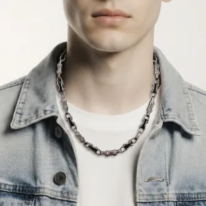 Men's 316L steel chain in silver color Visetti Κ0005